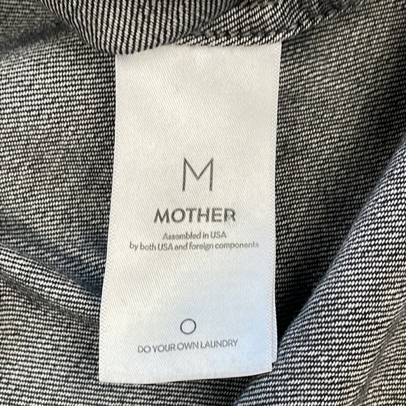 SOLD Mother Extra Roomie Frenchie Button Front Denim Shirt Jacket Jewel Thief M - Picture 10 of 15